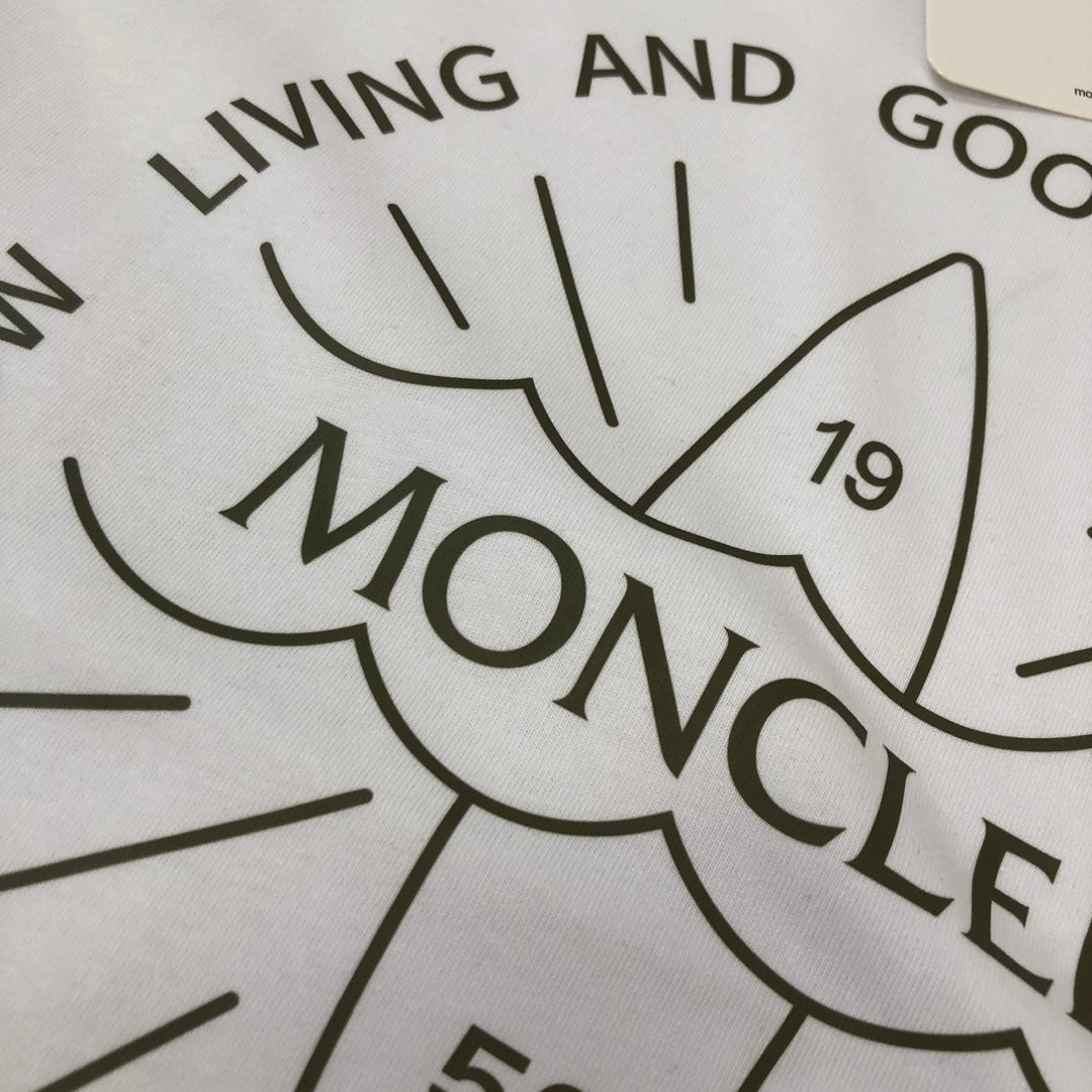 MONCLER 2025 New Couples Logo Print Graphic Crewneck T-Shirt S–XL
