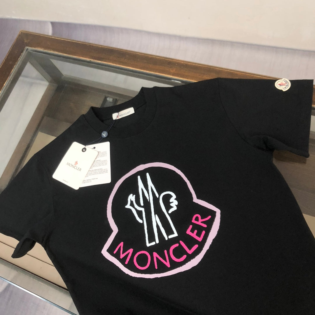 MONCLER 2025 New Couples Logo Print Graphic Crewneck T-Shirt S–XL