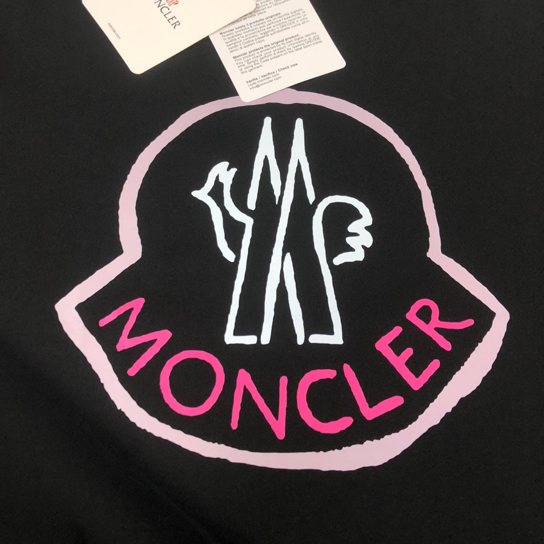 MONCLER 2025 New Couples Logo Print Graphic Crewneck T-Shirt S–XL