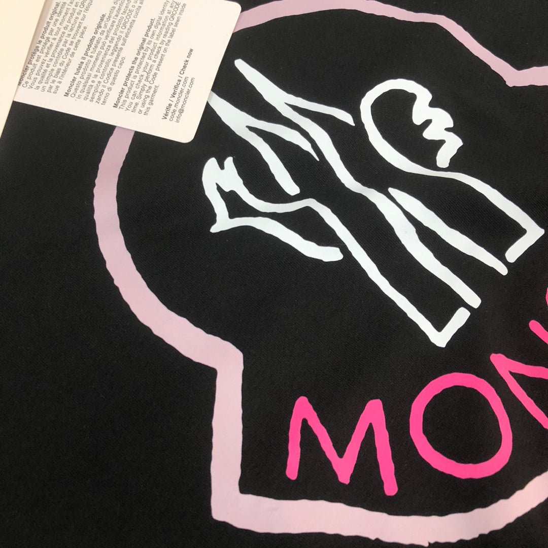 MONCLER 2025 New Couples Logo Print Graphic Crewneck T-Shirt S–XL