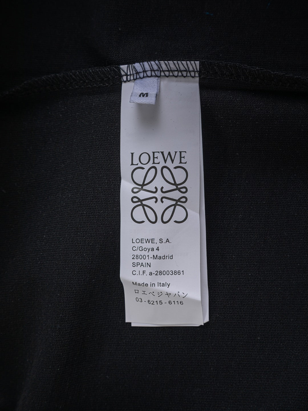 LOEWE x On 25SS Premium Embroidered Logo T-Shirt | S–XL | Black / White