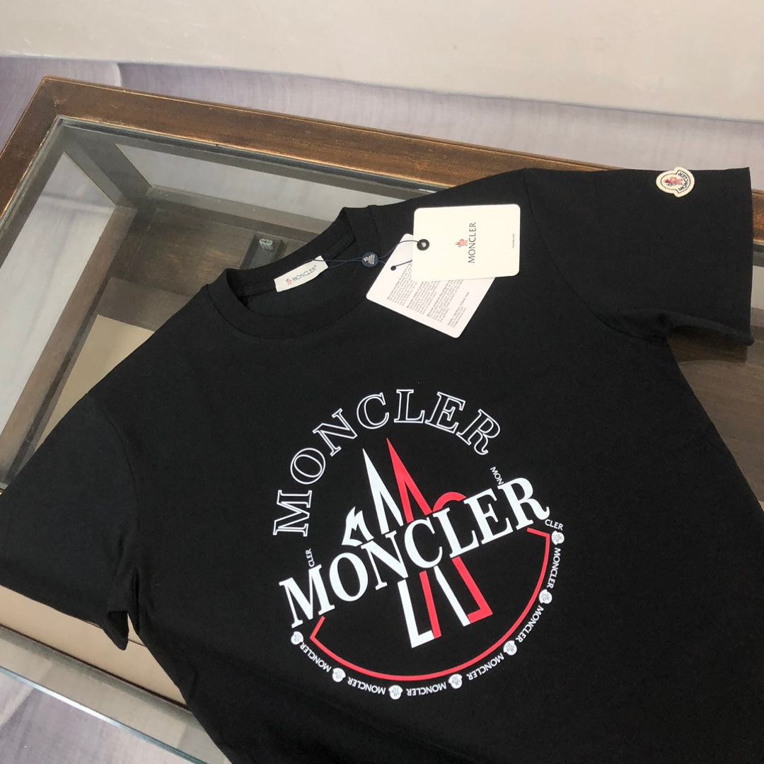 MONCLER 2025 New Couples Logo Print Graphic Crewneck T-Shirt S–XL