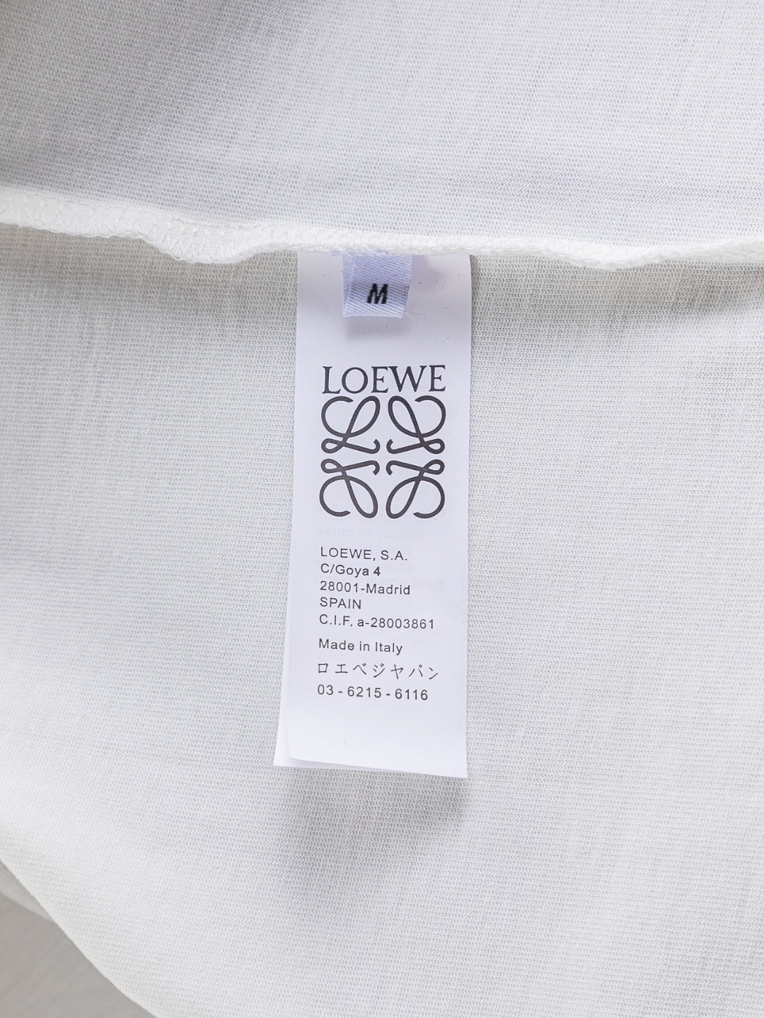 LOEWE x On 25SS Premium Embroidered Logo T-Shirt | S–XL | Black / White