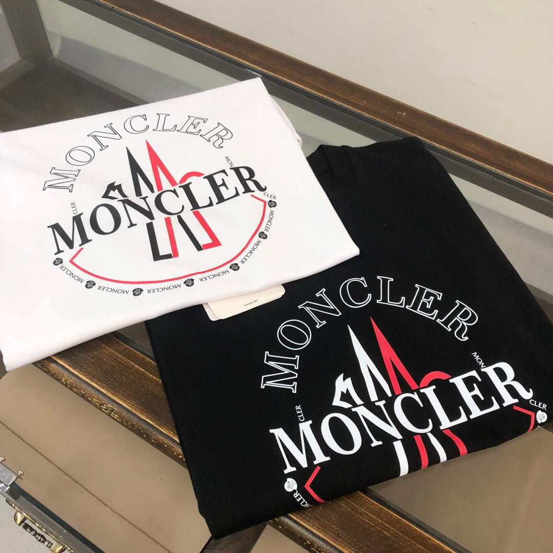 MONCLER 2025 New Couples Logo Print Graphic Crewneck T-Shirt S–XL
