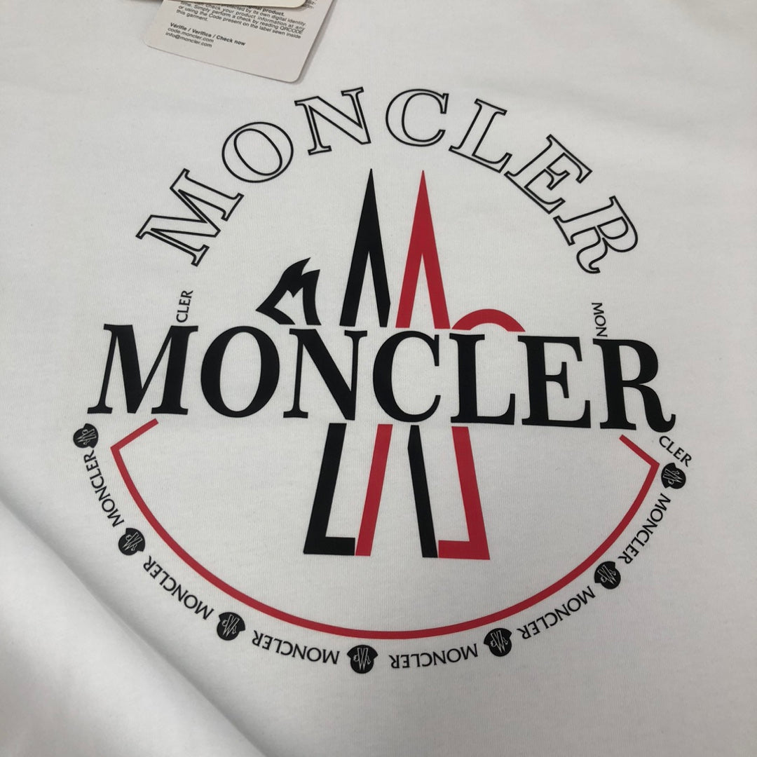 MONCLER 2025 New Couples Logo Print Graphic Crewneck T-Shirt S–XL