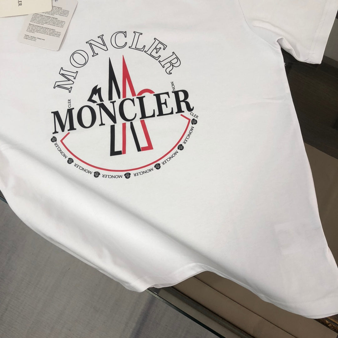 MONCLER 2025 New Couples Logo Print Graphic Crewneck T-Shirt S–XL