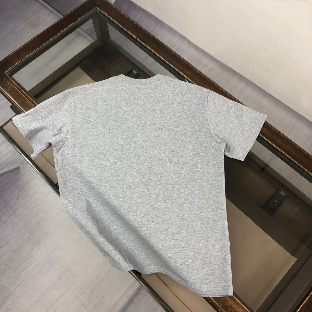 MONCLER 2025 New Couple Logo Print Graphic Crewneck T-Shirt