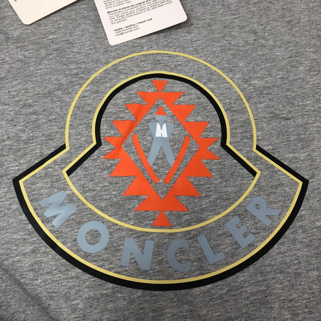 MONCLER 2025 New Couple Logo Print Graphic Crewneck T-Shirt S–XL