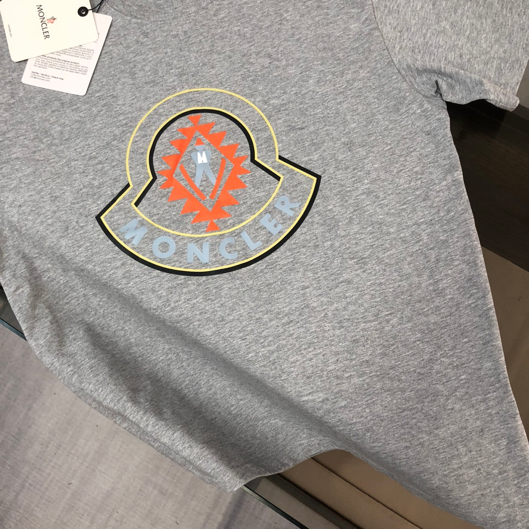 MONCLER 2025 New Couple Logo Print Graphic Crewneck T-Shirt S–XL