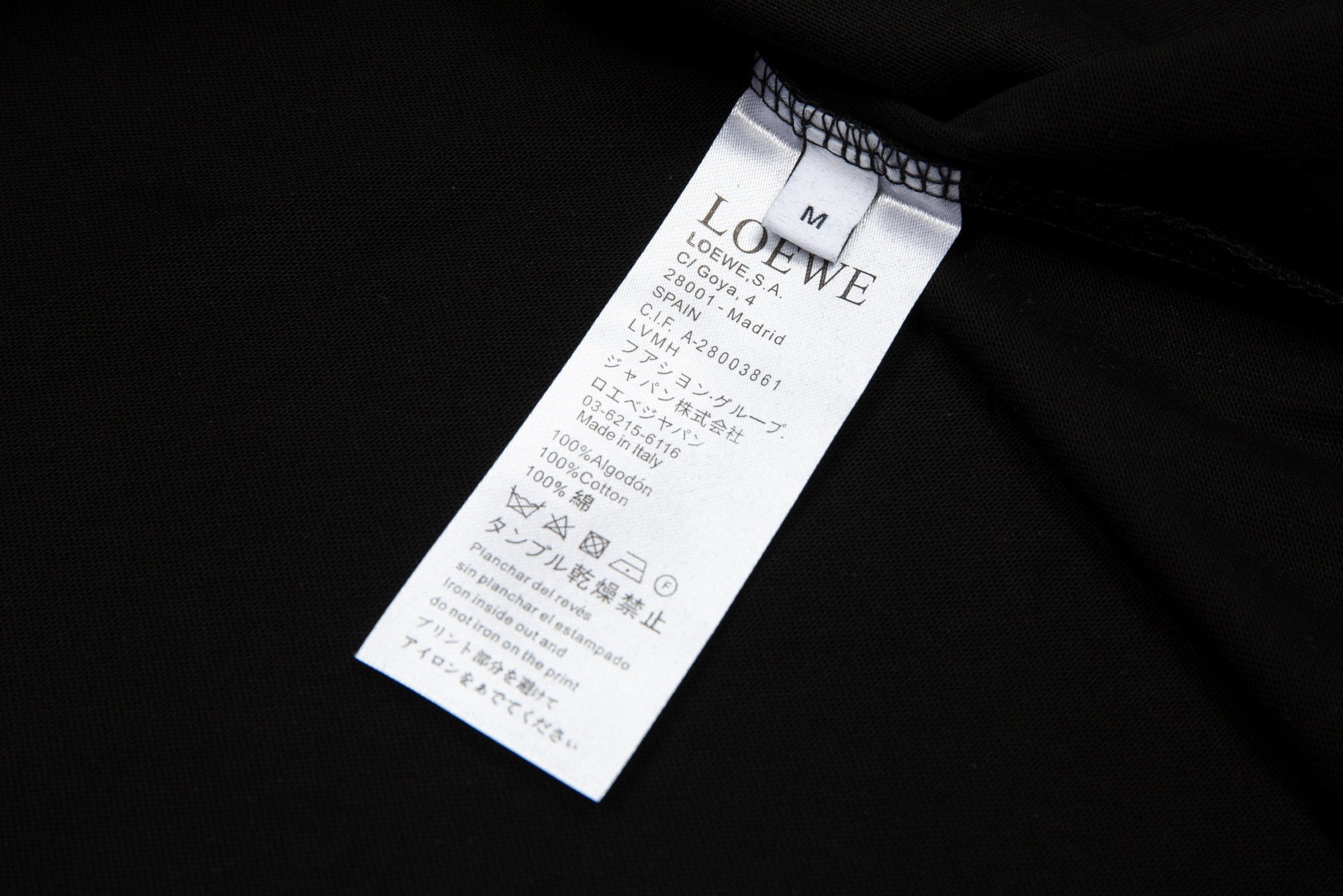 LOEWE 24SS Graffiti Embroidered T-Shirt | Unisex Cotton Tee | XS–L