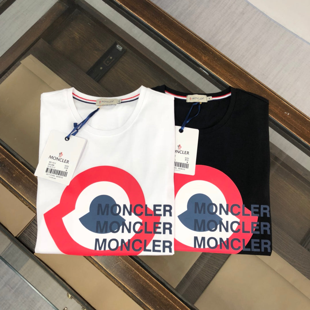 MONCLER Spring New Silk-Cotton Crewneck T-Shirt M–3XL