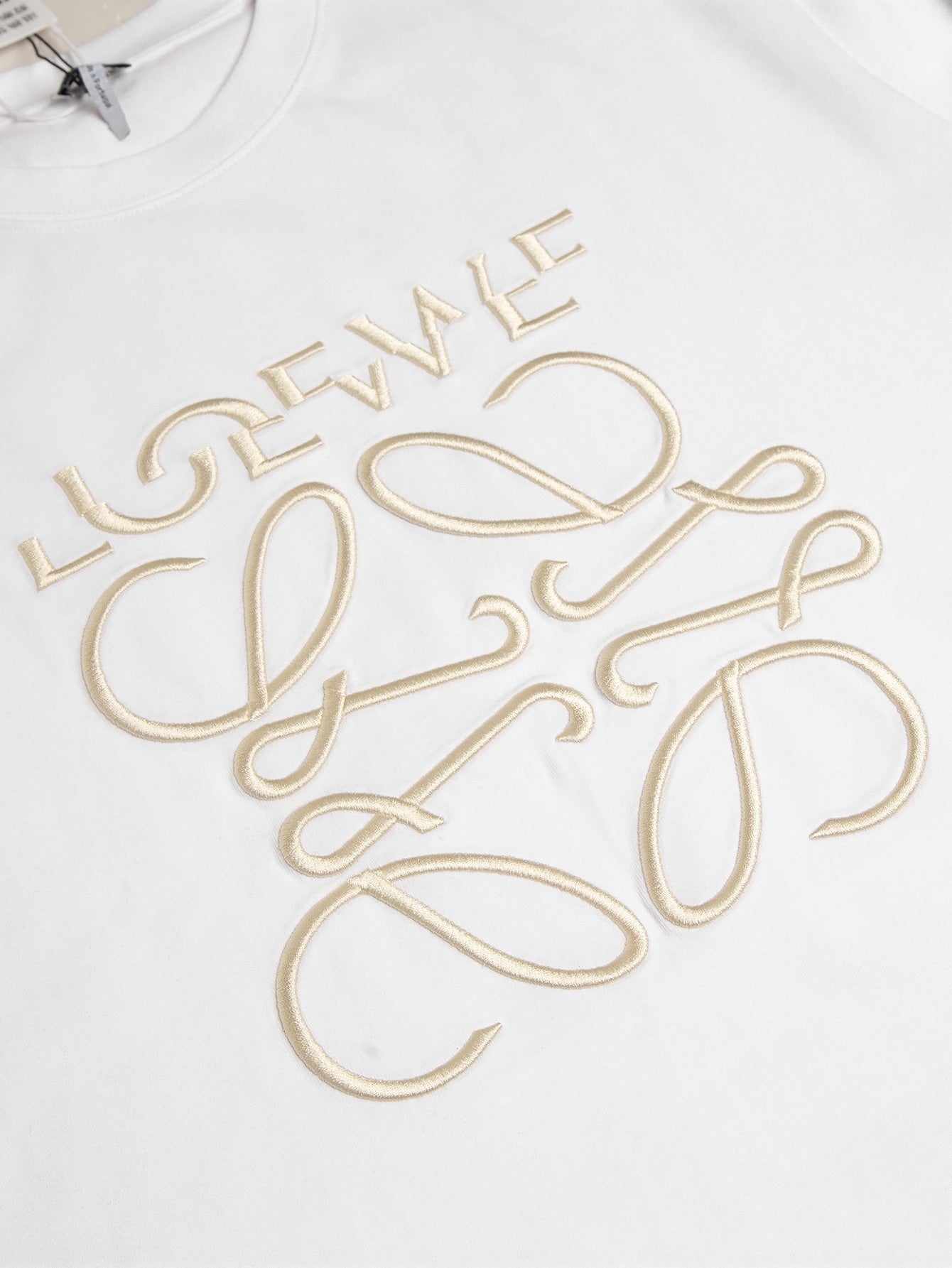 LOEWE 24SS Embroidered Logo T-Shirt | Unisex Heavyweight Cotton Tee | XS–L