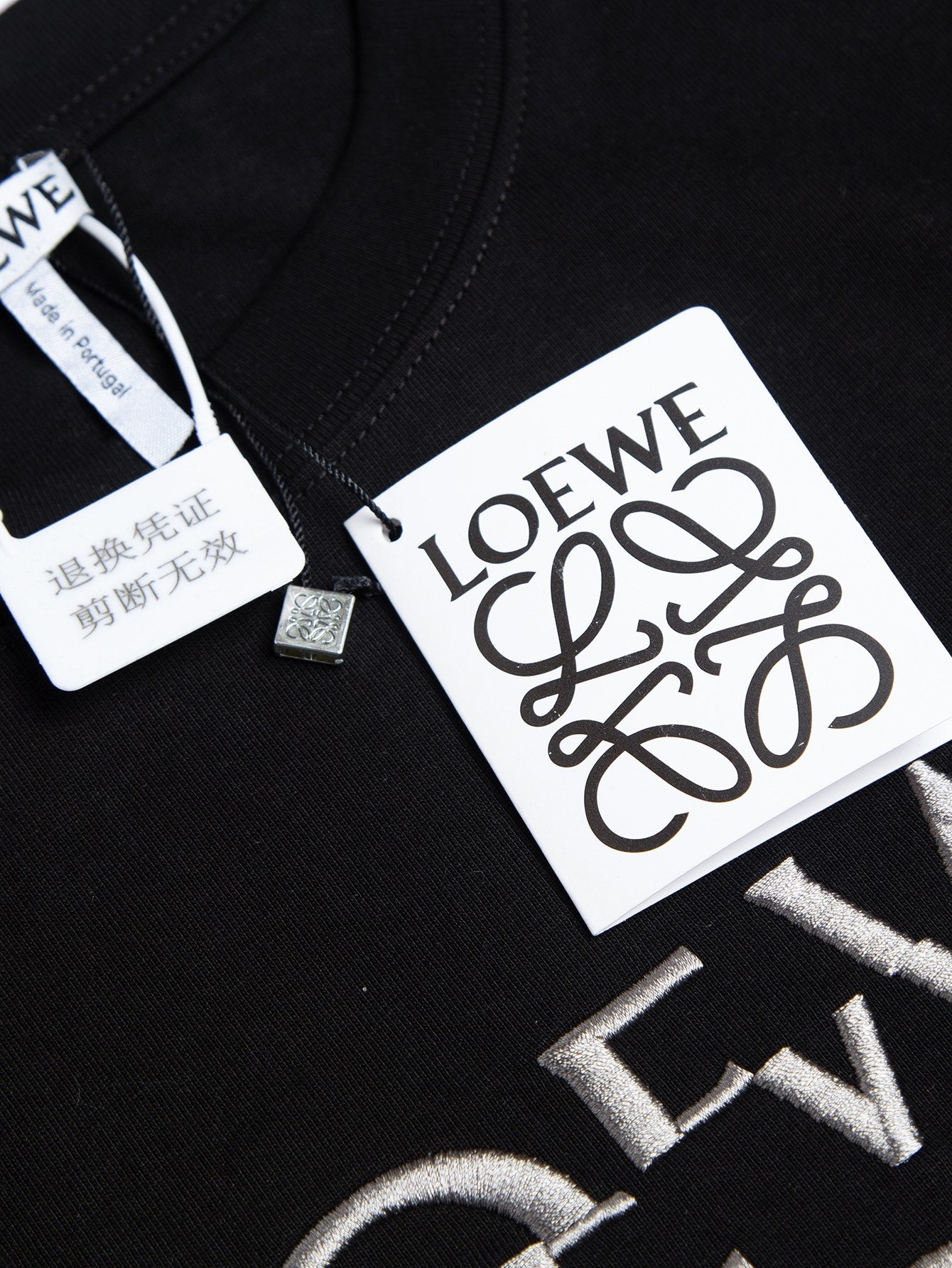 LOEWE 24SS Embroidered Logo T-Shirt | Unisex Heavyweight Cotton Tee | XS–L