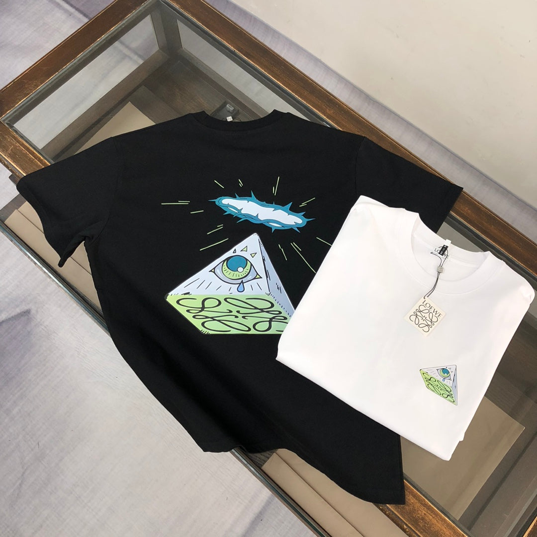 LOEWE Couple Logo T-Shirt | Unisex Luxury Cotton Tee | M–3XL