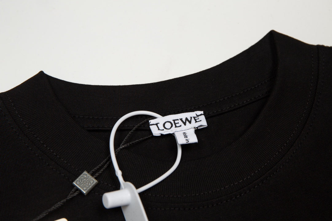 LOEWE Rainbow Letter Embroidery Cotton T-Shirt | Unisex | XS–L