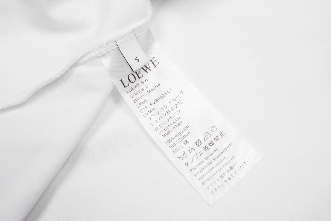 LOEWE Rainbow Letter Embroidery Cotton T-Shirt | Unisex | XS–L