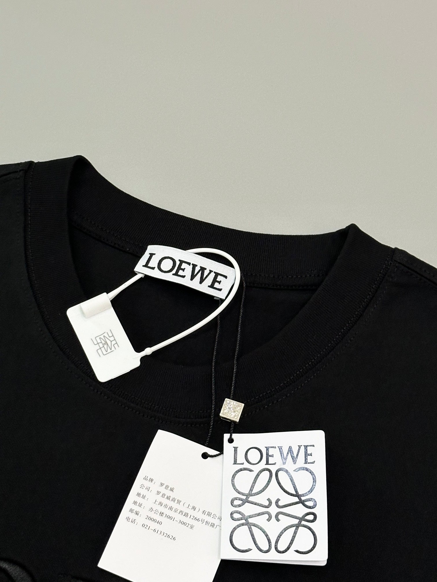 LOEWE Twisted Logo Embroidery Cotton T-Shirt | Unisex | S–XL