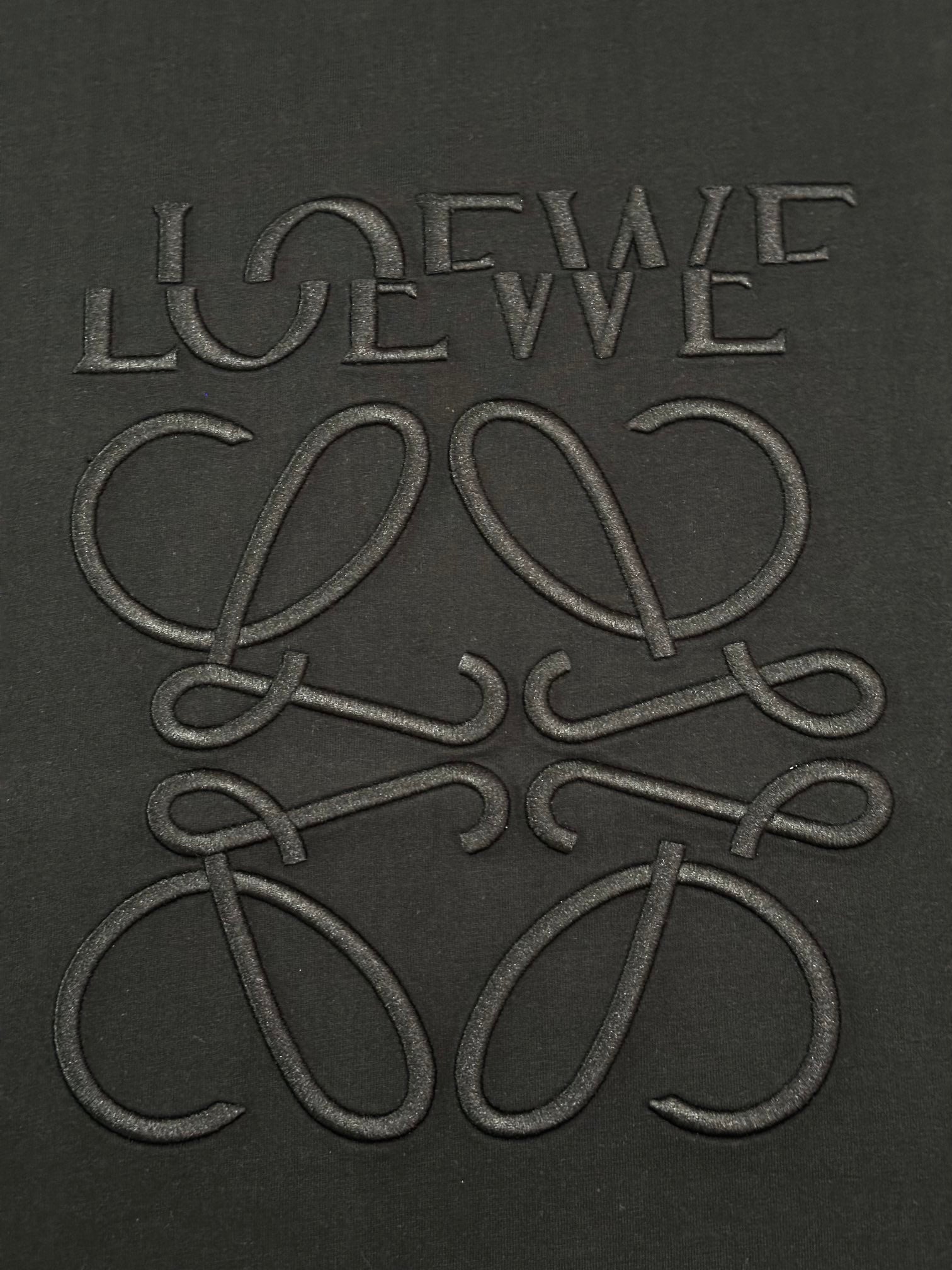 LOEWE Twisted Logo Embroidery Cotton T-Shirt | Unisex | S–XL