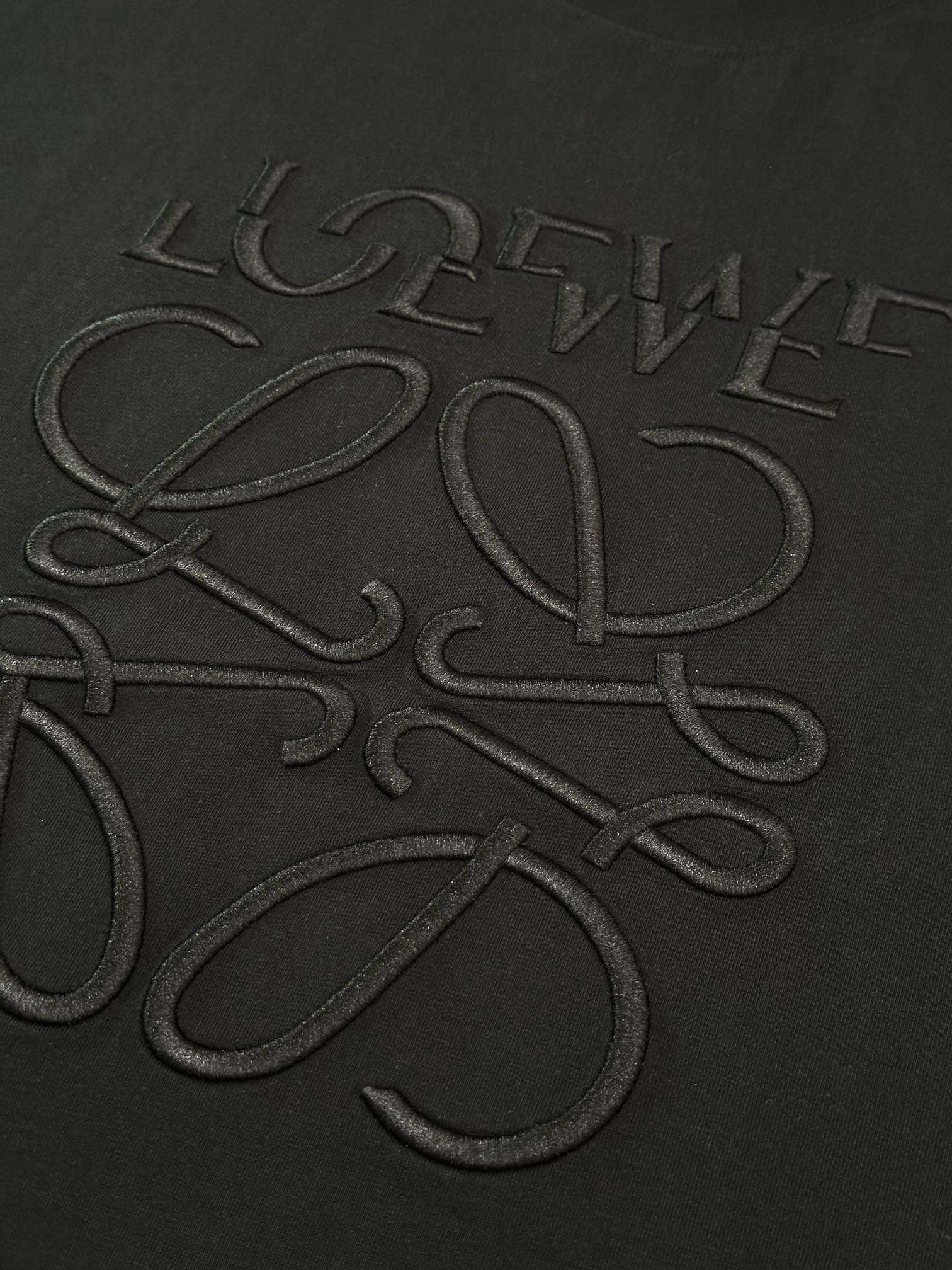 LOEWE Twisted Logo Embroidery Cotton T-Shirt | Unisex | S–XL