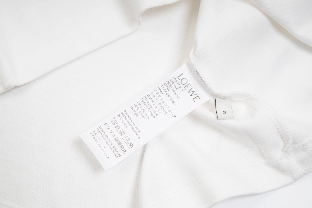 LOEWE Dislocated Logo Embroidery T-Shirt | Unisex Oversized Fit | XS–L
