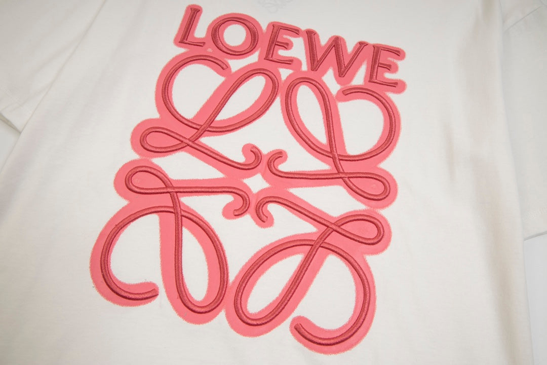 LOEWE Dislocated Logo Embroidery T-Shirt | Unisex Oversized Fit | XS–L