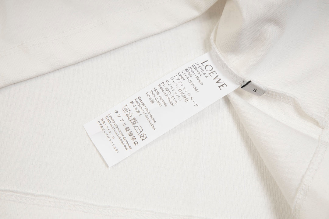 LOEWE Dislocated Logo Embroidery T-Shirt | Unisex Oversized Fit | XS–L