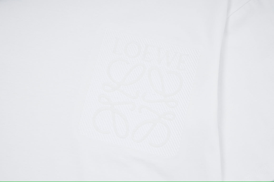 LOEWE Pocket Logo Embroidery T-Shirt | 280g Premium Cotton | XS–L