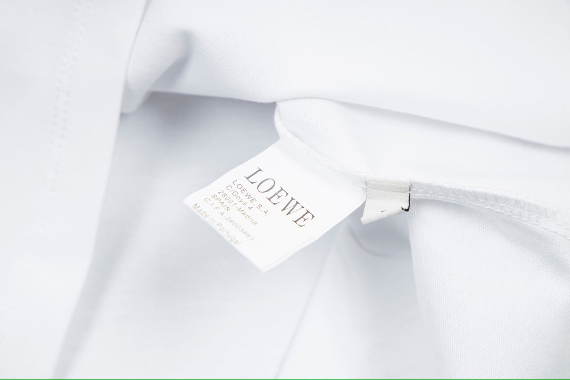 LOEWE Pocket Logo Embroidery T-Shirt | 280g Premium Cotton | XS–L