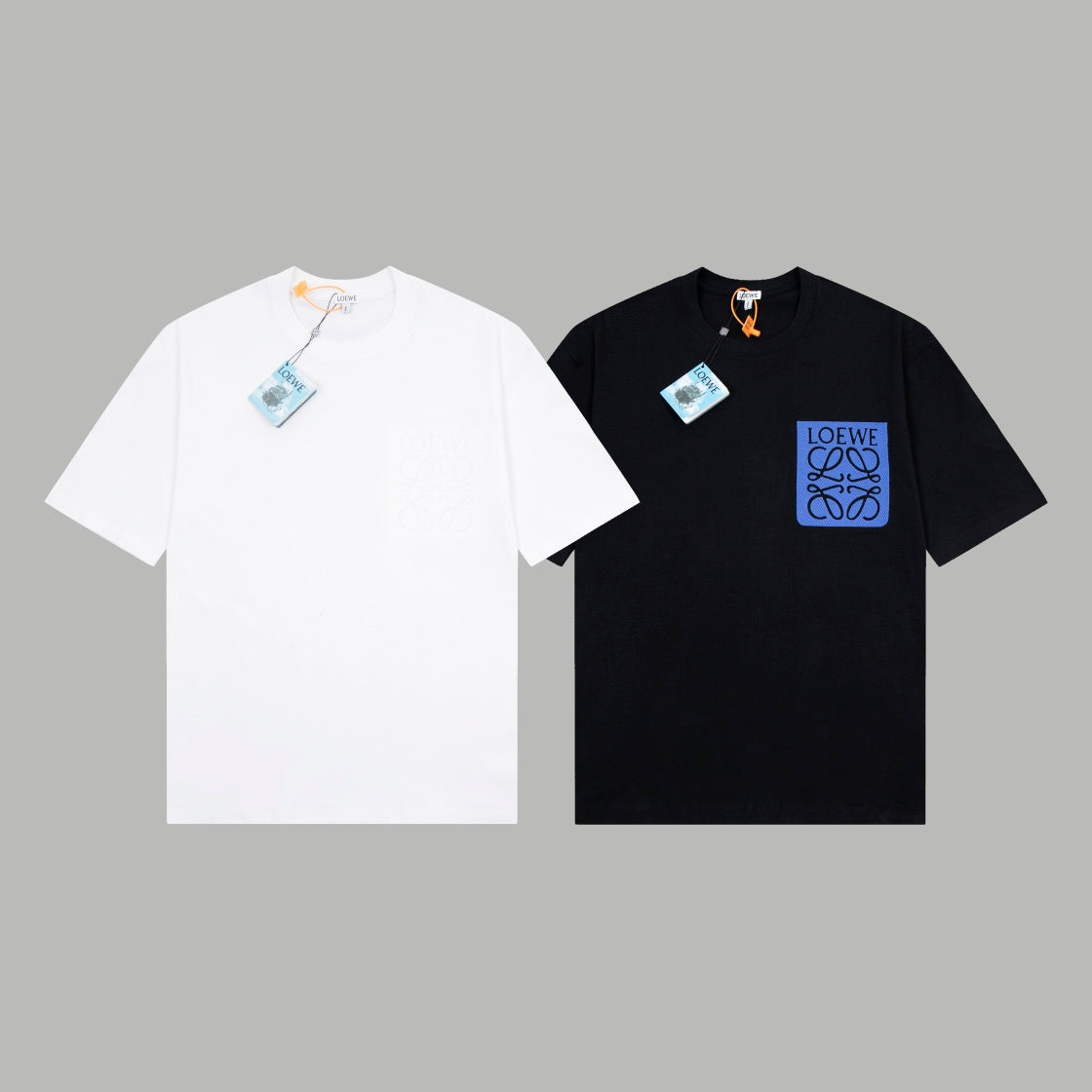 LOEWE Pocket Logo Embroidery T-Shirt | 280g Premium Cotton | XS–L
