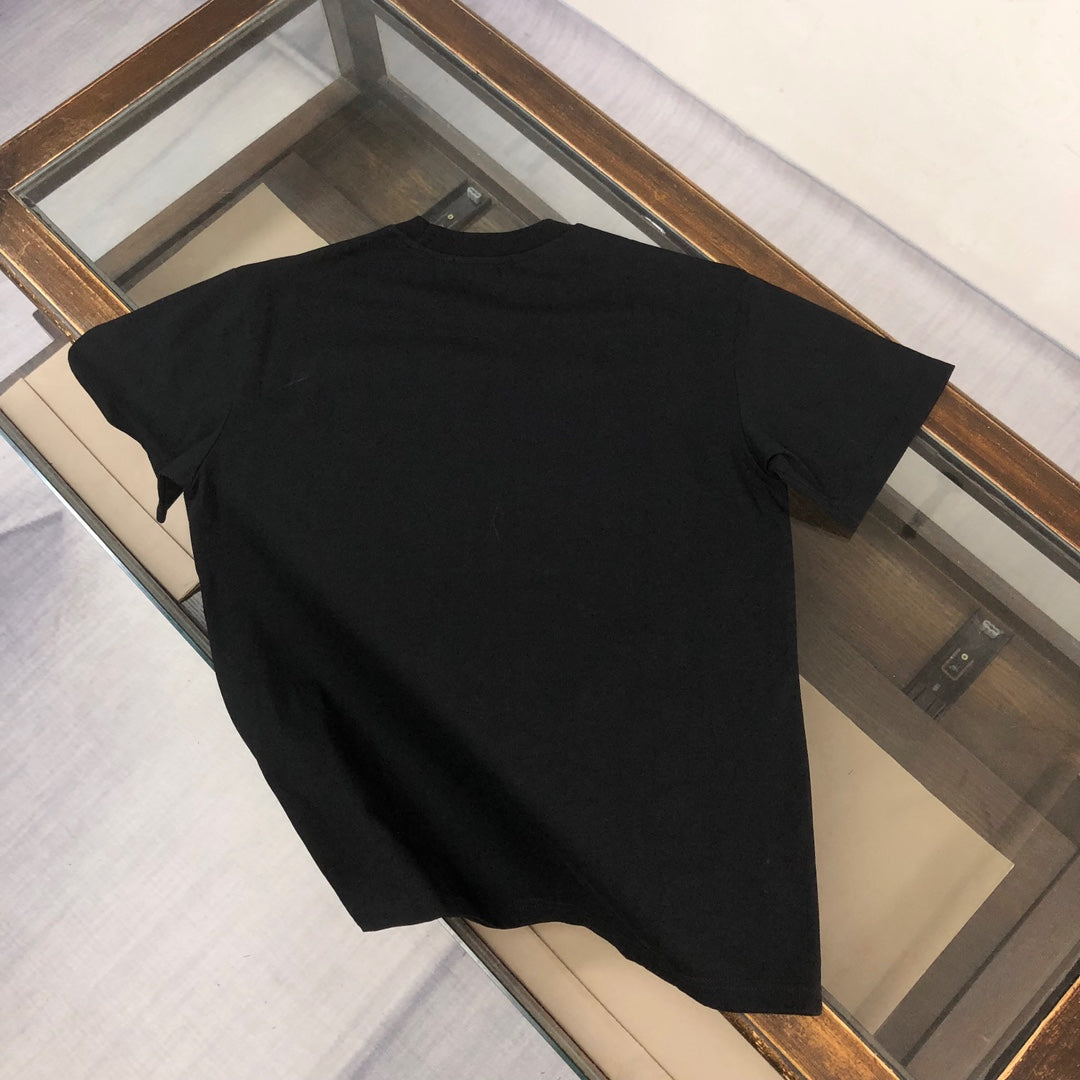 Moncler 2025 New Logo Print Round-Neck Short-Sleeve Couple T-Shirt S–XL