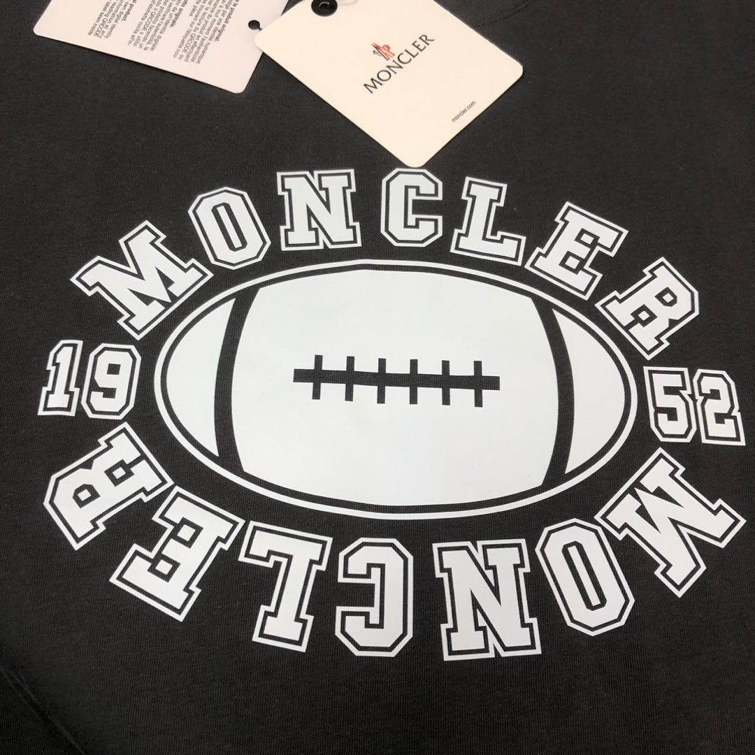 Moncler 2025 New Logo Print Round-Neck Short-Sleeve Couple T-Shirt S–XL