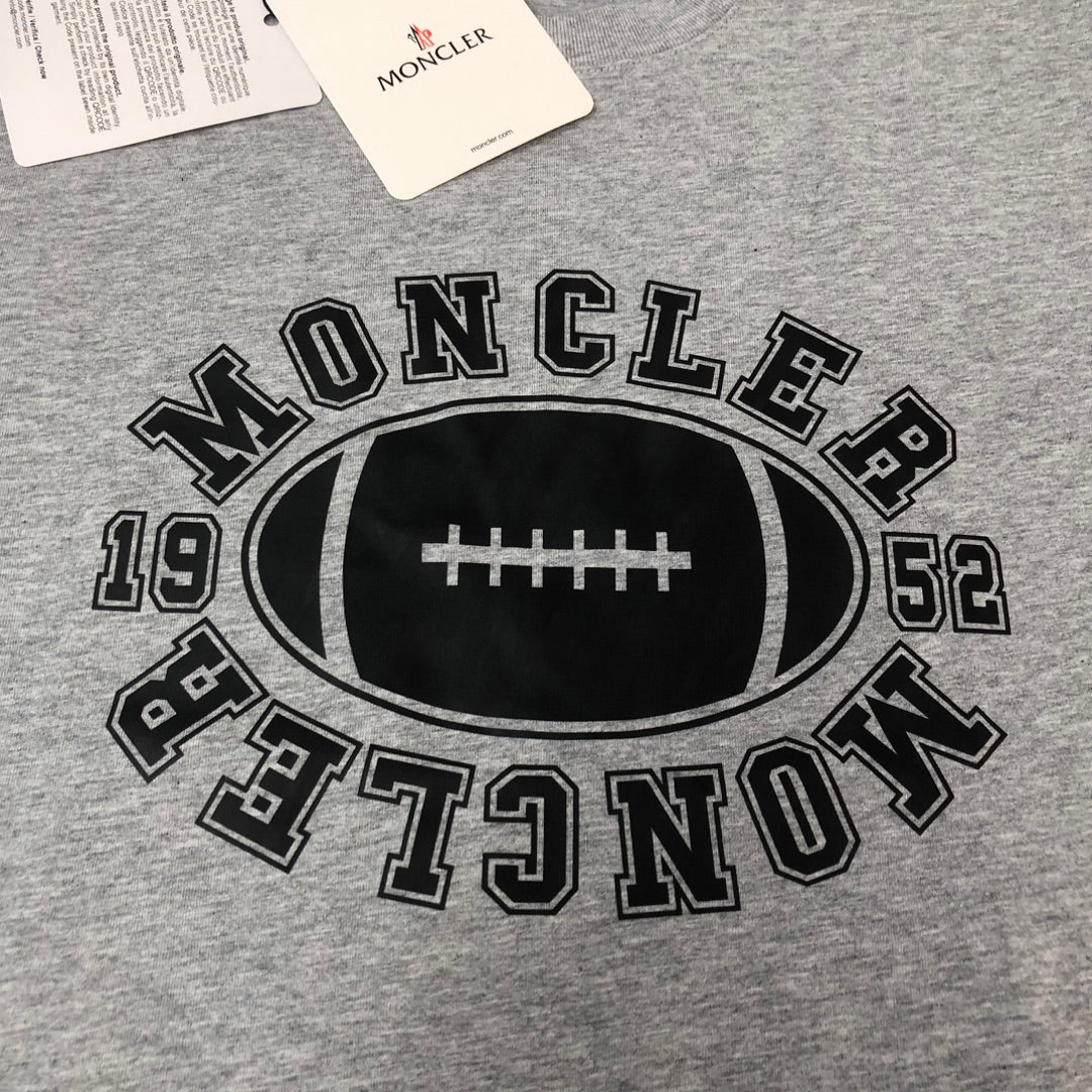 Moncler 2025 New Logo Print Round-Neck Short-Sleeve Couple T-Shirt S–XL