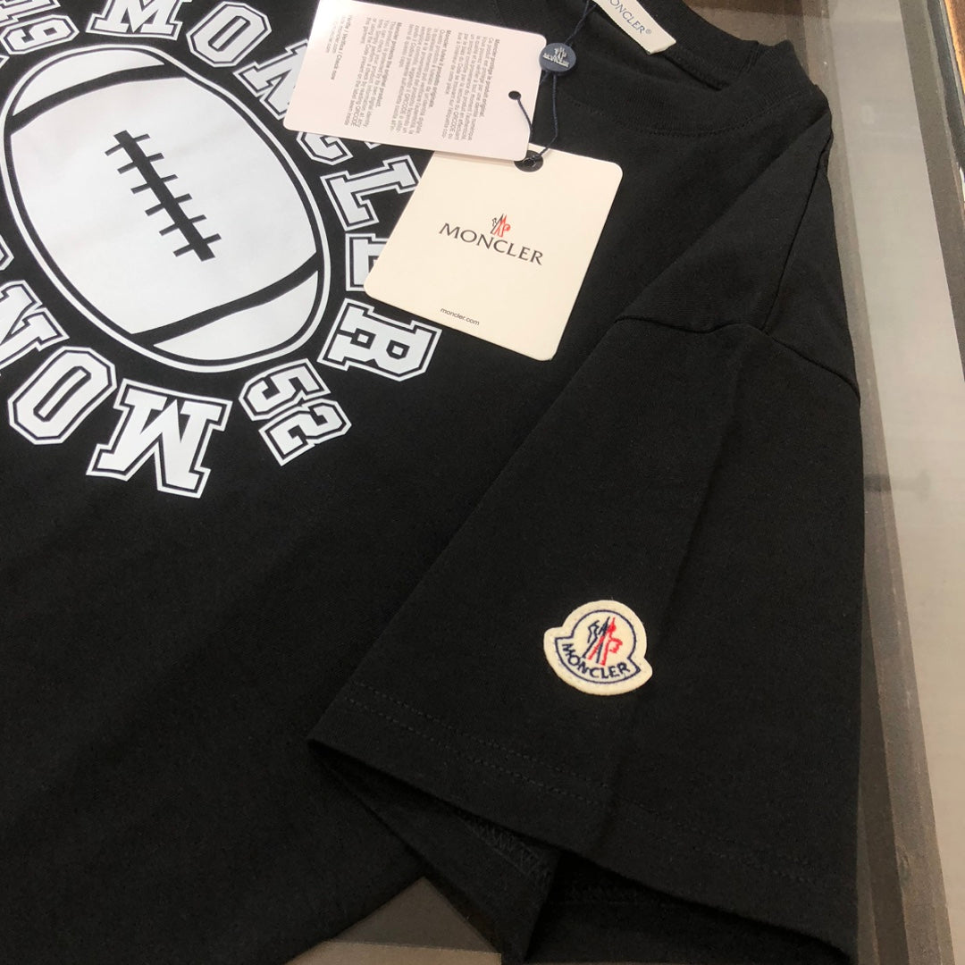 Moncler 2025 New Logo Print Round-Neck Short-Sleeve Couple T-Shirt S–XL