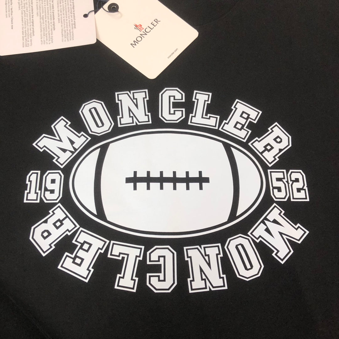 Moncler 2025 New Logo Print Round-Neck Short-Sleeve Couple T-Shirt S–XL