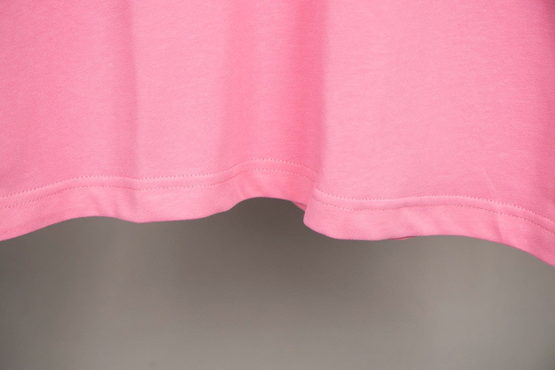 LOEWE 2023SS Year of the Rabbit Embroidered T-Shirt | XS–L (Pink, Black)