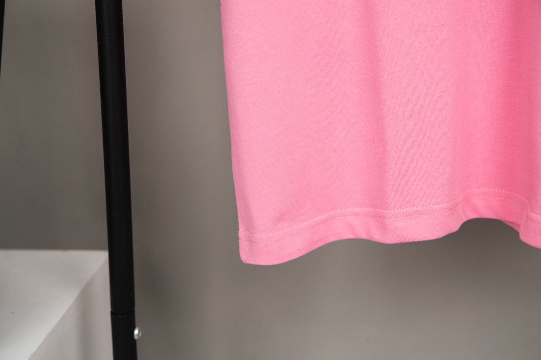 LOEWE 2023SS Year of the Rabbit Embroidered T-Shirt | XS–L (Pink, Black)