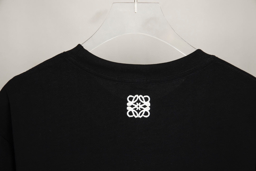 LOEWE 2023SS Year of the Rabbit Embroidered T-Shirt | XS–L (Pink, Black)
