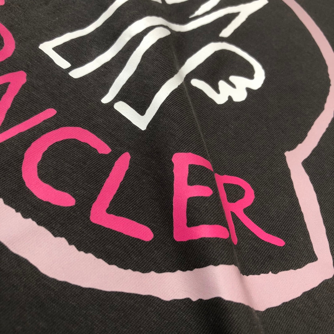 Moncler 2025 New Logo Print Round-Neck Short-Sleeve Couple T-Shirt S–XL