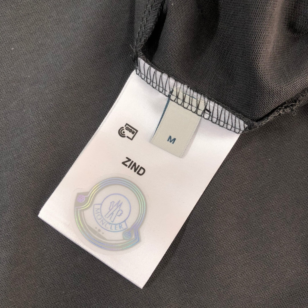 Moncler 2025 New Logo Print Round-Neck Short-Sleeve Couple T-Shirt S–XL