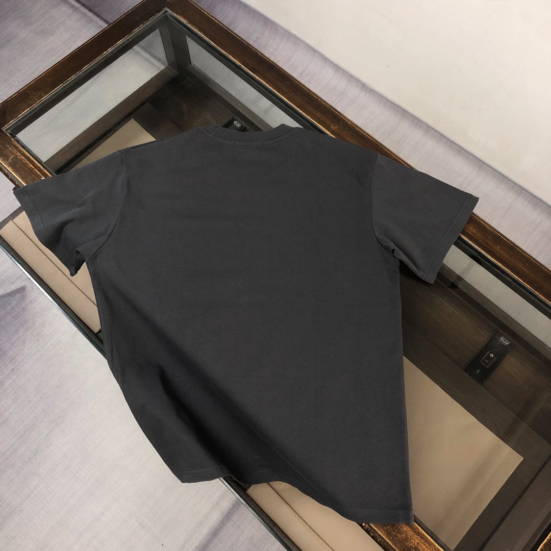 Moncler 2025 New Logo Print Round-Neck Short-Sleeve Couple T-Shirt S–XL
