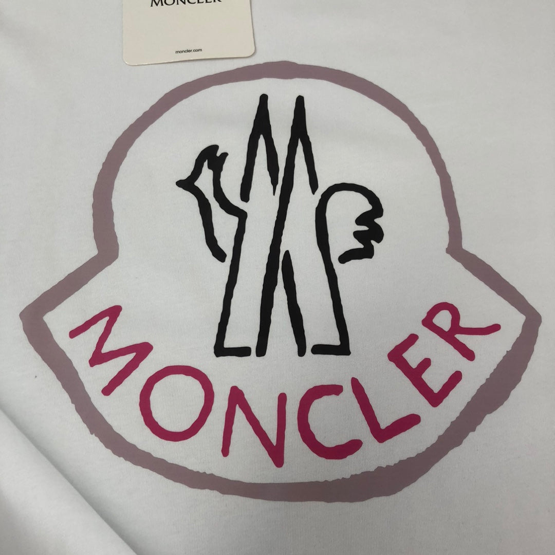 Moncler 2025 New Logo Print Round-Neck Short-Sleeve Couple T-Shirt S–XL