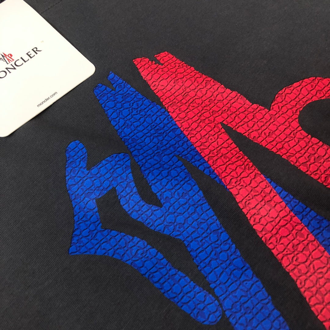 Moncler 2025 New Logo Print Round-Neck Short-Sleeve Couple T-Shirt S–XL