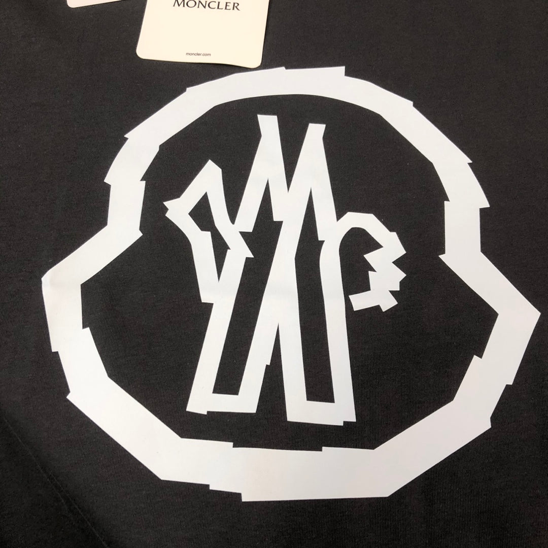 Moncler 2025 New Logo Print Round-Neck Short-Sleeve Couple T-Shirt S–XL