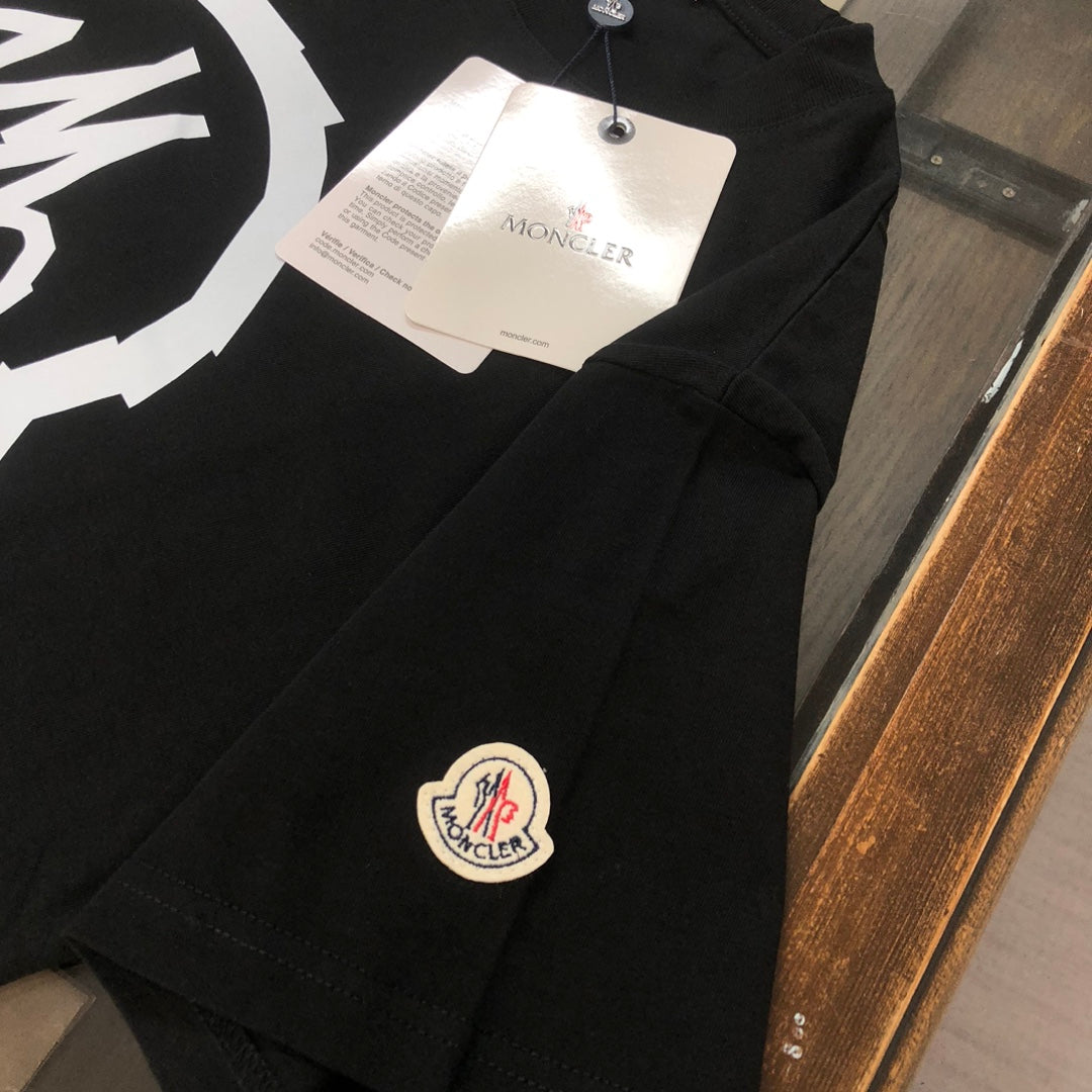 Moncler 2025 New Logo Print Round-Neck Short-Sleeve Couple T-Shirt S–XL