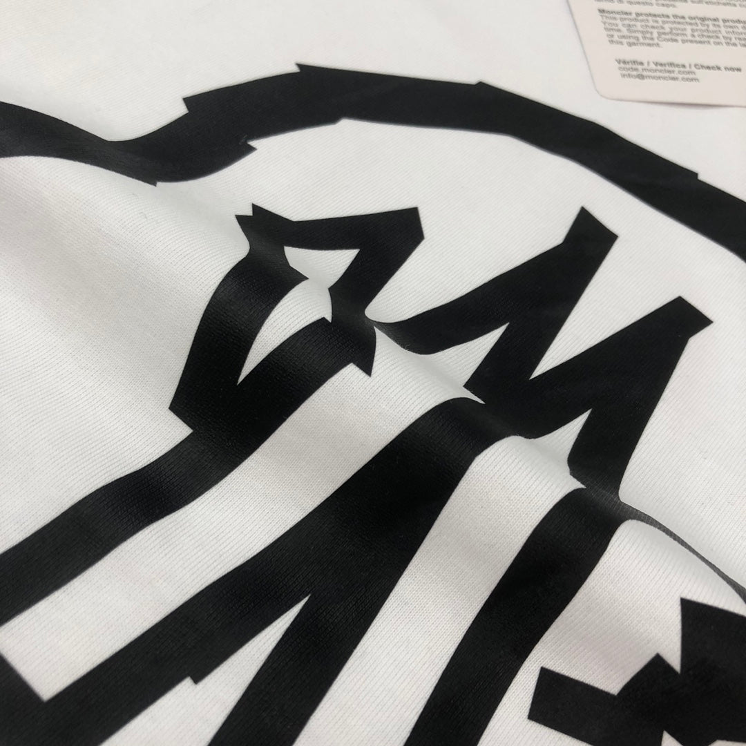 Moncler 2025 New Logo Print Round-Neck Short-Sleeve Couple T-Shirt S–XL