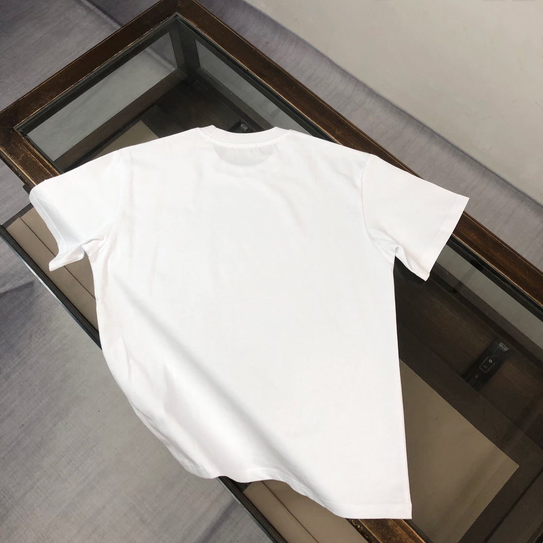 Moncler 2025 New Logo Print Round-Neck Short-Sleeve Couple T-Shirt S–XL