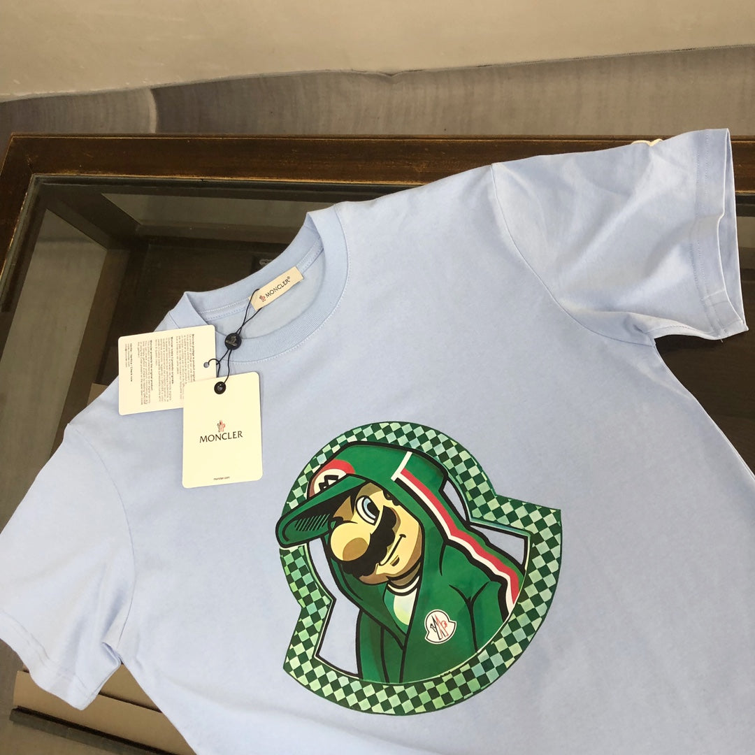 Moncler New Couple Short-Sleeve T-Shirt with Graphic Print S–XL