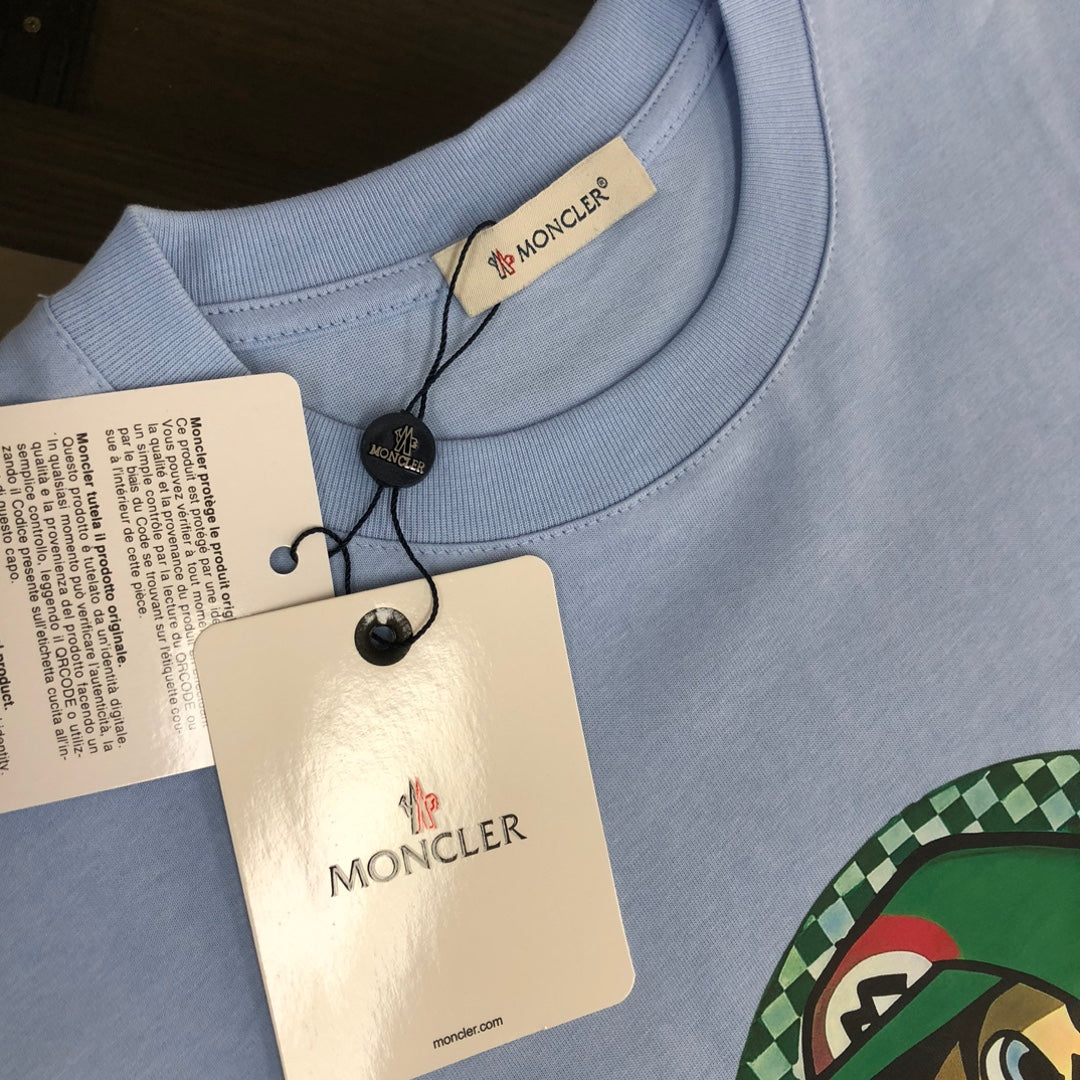 Moncler New Couple Short-Sleeve T-Shirt with Graphic Print S–XL