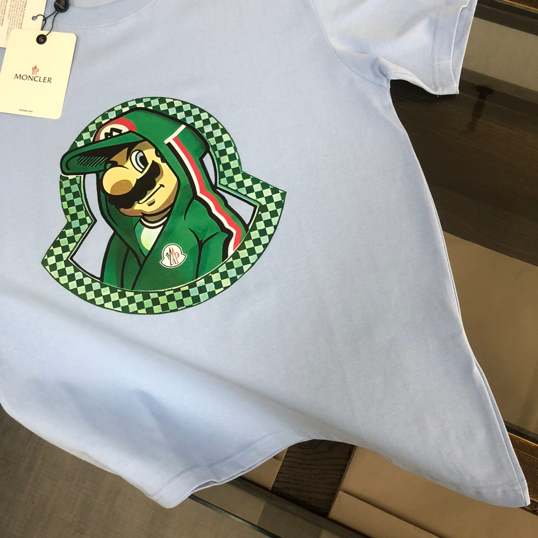 Moncler New Couple Short-Sleeve T-Shirt with Graphic Print S–XL
