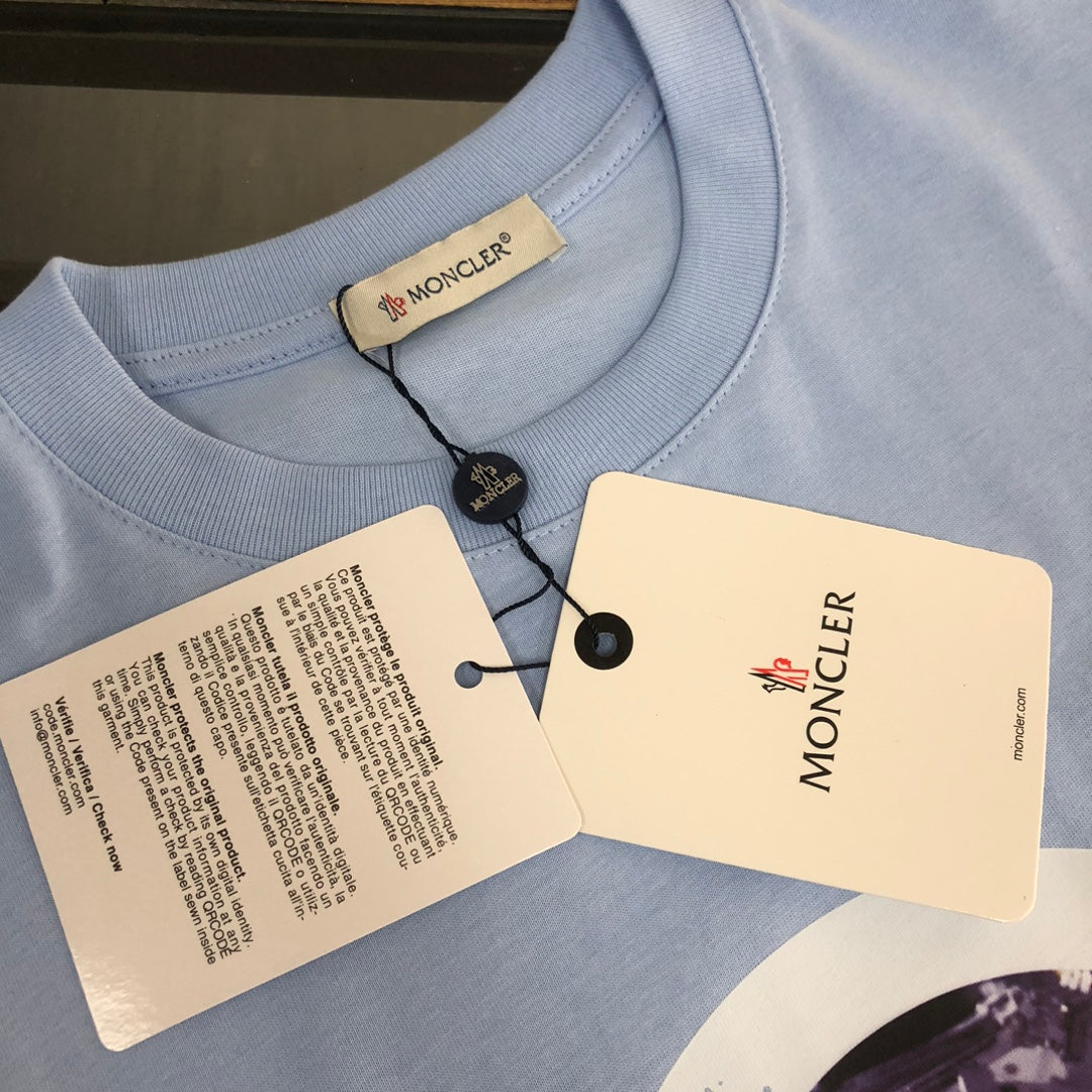 Moncler Spring/Summer New Couple T-Shirt Round Neck Short Sleeve S–XL